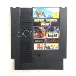 Cartão de cartucho de jogo 143 em 1 superior para console de videogame de 72 pinos e 8 bits cartão retrô com jogo Earthbound Fantasy 1 2 3 Save - Image 1