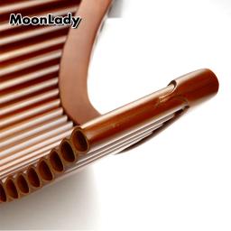 Flauta artesanal de alta qualidade, 25 canos, instrumento musical tradicional de madeira, flauta em bambu - Image 3