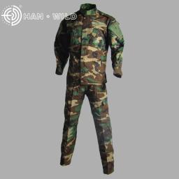 Outdoor Ghillie Terno Uniforme, Jaqueta e Calças, Combate Camuflagem, Digital Woodland Caça Roupas, Airsoft Paintball - Image 5