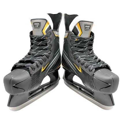 Hóquei no Gelo para Adultos e Crianças: Patinação e Truques com Patins de Lâmina em PVC Preto