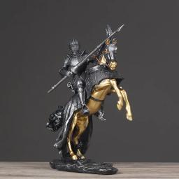 Estatueta do soldado romano do vintage, Estátua do Guerreiro, Decoração Home, Ornamento artificial, Miniaturas da sala, Moda europeia - Image 3