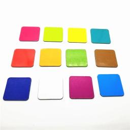 50 pçs 30x30x1mm artesanato ímã de borracha fino e flexível auto adesivo folha magnética flexível papel magnético adesivos ímã - Image 1