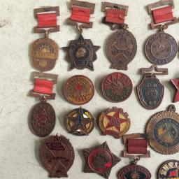 Medalha comemorativa de metal para decoração e artesanato, enviado aleatório da china a cada período de bronze, honor da amizade, 20 peças - Image 2