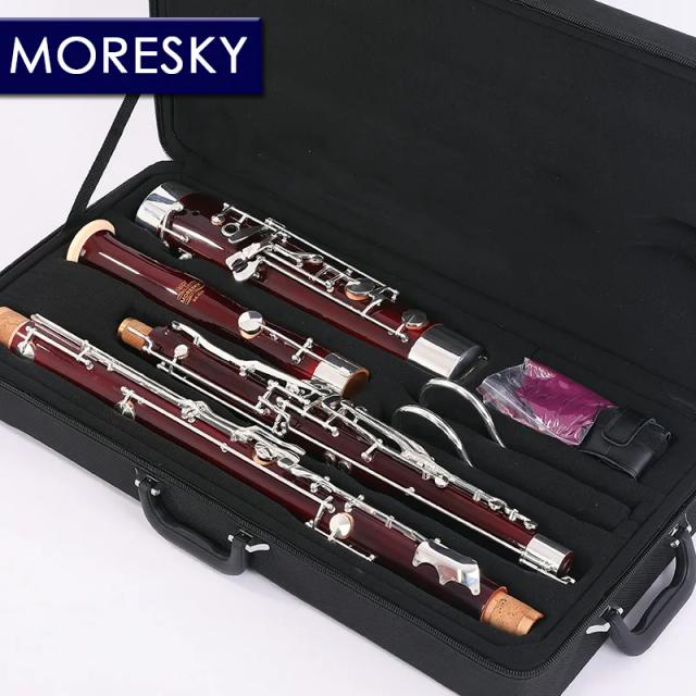 Fagote Profissional MORESKY em Cupronickel com Corpo Bege e Teclas Prateadas