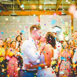 1 polegada 1000 pçs confetes de papel redondo decoração de mesa de casamento polvilhe coração confetes para decorações de mesa de festa de aniversário de casamento - Image 5