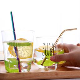 Canudos reutilizáveis para bebidas de metal, 2 peças, aço inoxidável colorido, reto e dobrável + 1 escova para acessórios de bar e festas em casa - Image 2