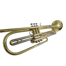 Bb baixo trompete instrumentos musicais laca prata niquelado com caso bocal - Image 2