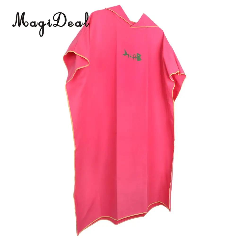 Toalha poncho de surf com capuz para adultos mulheres e homens, robe de microfibra para natação e banho, wetsuit kitesurf - Image 1