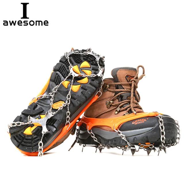 Picos de Aço para Crampons: Pinças Antiderrapantes com 8 a 19 Dentes para Escalada na Neve