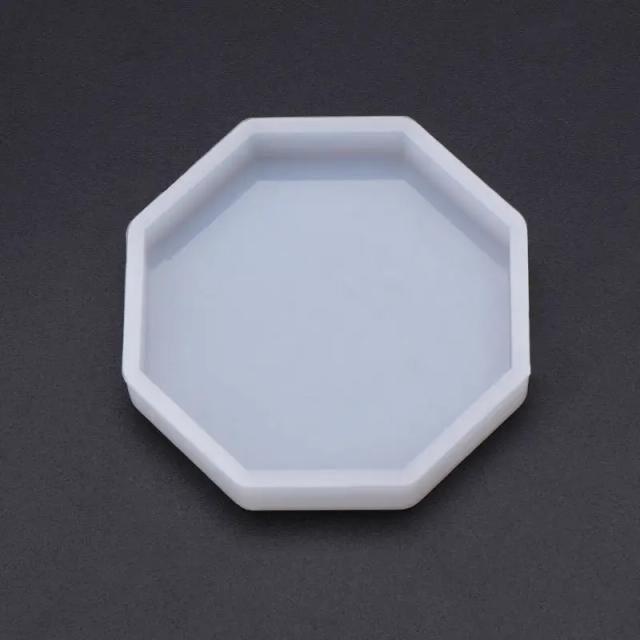 Molde de Silicone para Resina Epóxi: Formas Geométricas e Hexagonais para Decoração de Artesanato e Bolos DIY