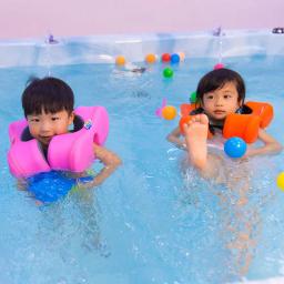 Crianças ajustáveis espuma anel de braço natação anel de ombro piscina brinquedos bebê pescoço tubo float círculo nadar aluno para 1 -6 anos de idade - Image 2