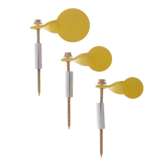 Conjunto de 3 Alvos de Tiro Duráveis com Girador para Caça e Prática de Tiro