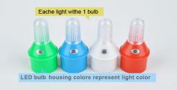 Luz de pesca 1.5v única ou dupla cor farol lâmpada barco flash aviso chumbo isca peixe acampamento ao ar livre luz rápida cintilação - Image 5