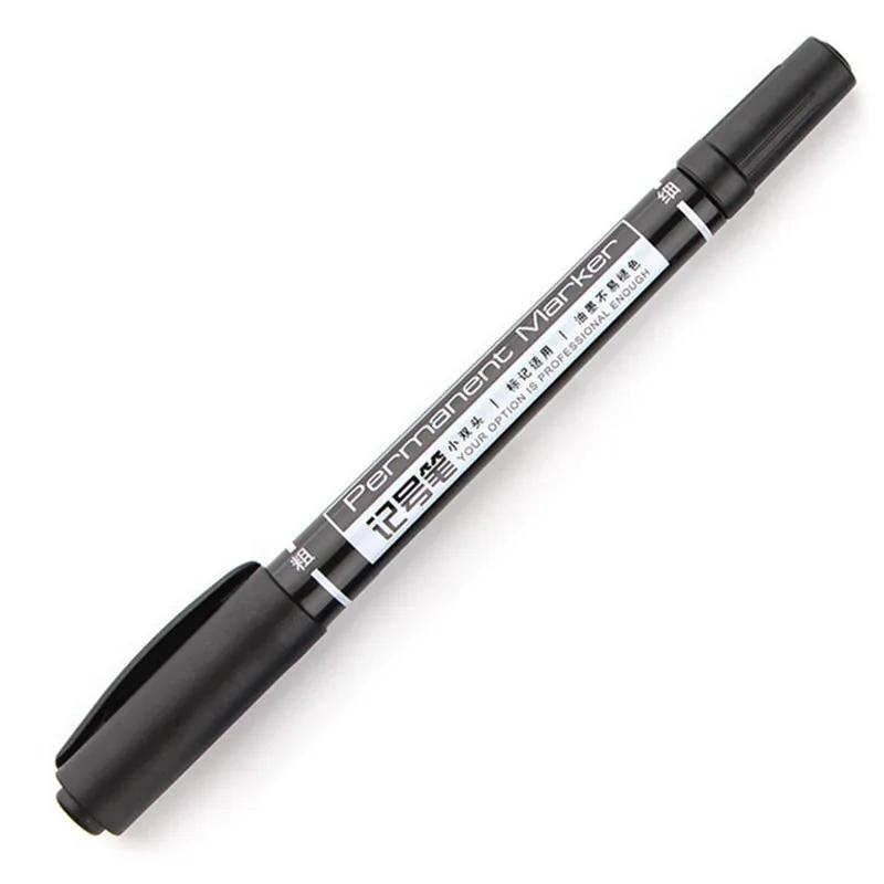 Waterproof Permanente Dual Tip Art Marcador Canetas, Preto, Azul, Vermelho, Estudante, Escola, Papelaria Escritório, Alta Qualidade, 6824, 0.5, 1.0mm Nib - Image 1