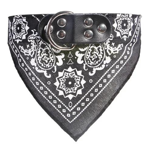Cão ajustável Bandana couro impresso colarinho, lenço macio do gato, chihuahua cachorro lenço, Pet fornecimentos - Image 1
