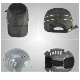 Boné de segurança respirável para trabalho, capacete leve anti-impacto, protetor solar, moda casual, segurança verão - Image 3