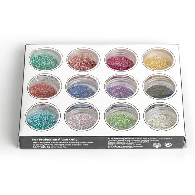 Decoração de Unhas Acrílicas 3D: Kit com 12 Cores de Strass Artístico em Oferta para Manicure e Pedicure