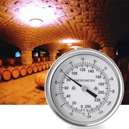 Termômetro frontal de fabricação de cerveja, de aço inoxidável, celsius, fahrenheit, medidor de temperatura da destilação, 1/2 ''npt (haste de 2'') - Image 2