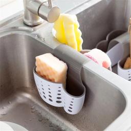 Ferramentas de cozinha com 2 lados para esfregão, ferramentas para limpeza, organizador de sabão, prateleira - Image 1
