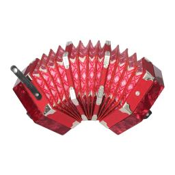 Alta qualidade concertina acordeão 20-button 40-reed anglo estilo com bolsa de transporte e alça de mão ajustável - Image 2