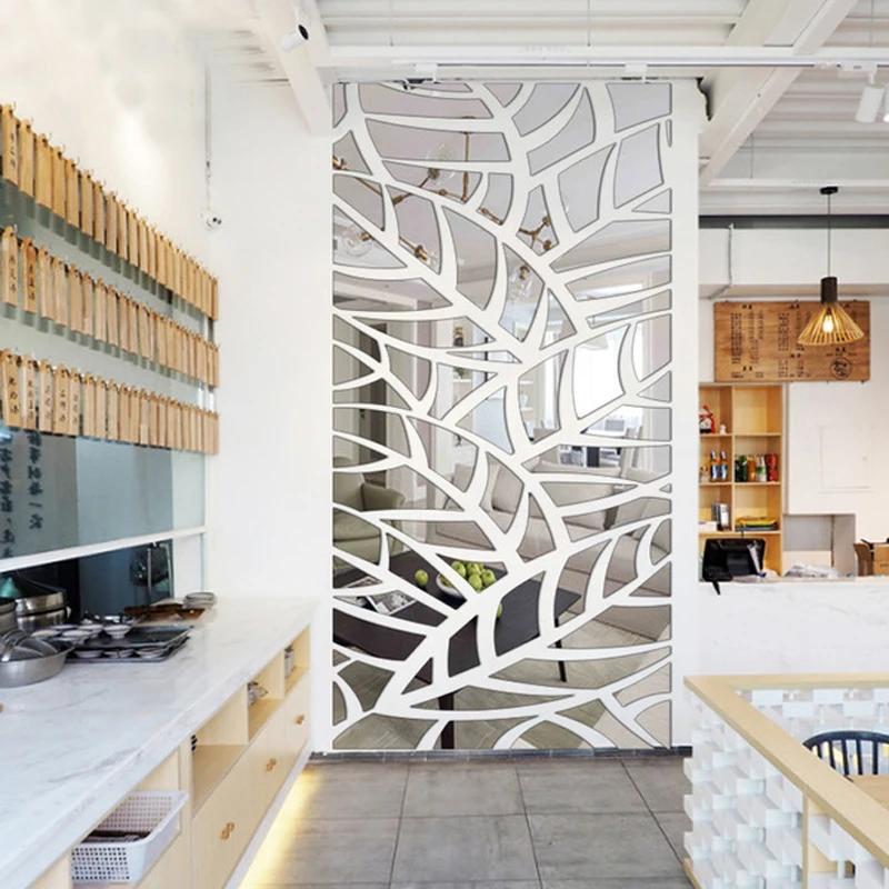 DIY Árvore Espelho De Parede Adesivos, Vinil Arte Mural, Adesivo De Parede, Decoração Do Quarto, Sofá, Fundo De TV, Decoração De Casa - Image 1