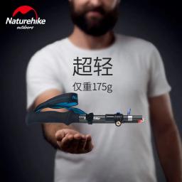 Naturehike bastão de caminhada dobrável, bastão ajustável de fibra de carbono para trilha, em 5 seções, 100% novo, 2018 - Image 1