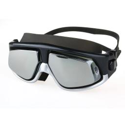 Copozz espelhado miopia óculos de natação silicone grande quadro óculos de natação à prova dwaterproof água anti nevoeiro uv óculos masculino e feminino máscara - Image 5