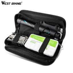 Conjunto de ferramentas para reparo de bicicleta west biking, kit de conserto tipo bomba, chave de fenda, multiferramenta para ciclismo - Image 2