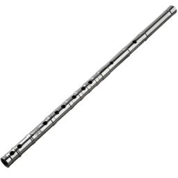 Flauta profissional de titânio com 2 seções de metal, instrumento musical de sopro, flauta clássica de 8 furos, tubo de titânio - Image 1