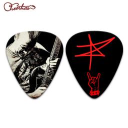 100 peças palheta de guitarra padrão personalizado real ou lágrima pode imprimir nomes e imagem do logotipo - Image 5