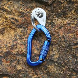 Xinda mosquetão de escalada profissional 22kn segurança pear-shape fivela de segurança caminhadas kit de sobrevivência equipamentos de proteção - Image 3