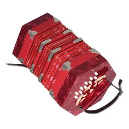 Alta qualidade concertina acordeão 20-button 40-reed anglo estilo com bolsa de transporte e alça de mão ajustável - Image 3