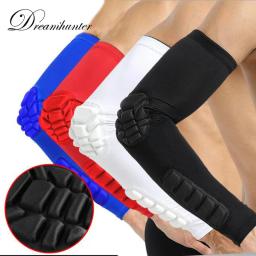 Manga de braço para basquetebol, cotovelo, cotovelo, exterior, manga de compressão unisex, estendida, respirável, 1 pc - Image 1