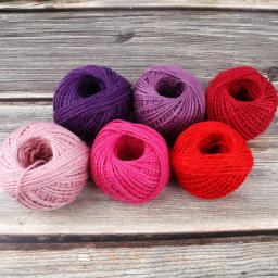 Corda de Juta Natural para Artesanato DIY, Cabo Decorativo, Vermelho, Decorações Home, Handmade, 1 Rolo, 50m, 2mm de Diâmetro - Image 1