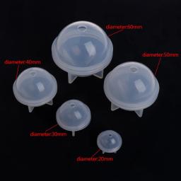 Javrick molde esférico de silicone, 20/30/40/50/60mm, estéreo, confecção de joias, faça você mesmo, bolas, decoração, artesanato, resina, molde para joia - Image 6