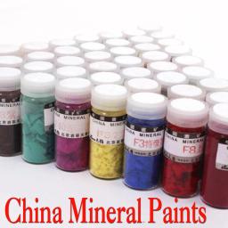 China Tintas Minerais para Pintura Chinesa, Caligrafia Suprimentos, Pigmentos Acrílicos, ocre, azurite - Image 1