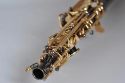 Saxofone soprano profissional r54, acessório de ouro preto, instrumento musical de latão - Image 4