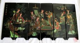 Coleção china produtos de laca pintura beleza tela dobrável-romântica exclusiva - Image 2