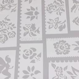 Molde de desenho de plástico para crianças, 8 tamanhos, estênceis, pintura diy, materiais escolares, artesanato, drop shipping - Image 5