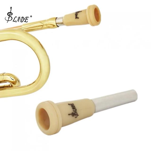 Trompete de Metal Slade Boquila em Resina ABS Cáqui: Instrumento Musical Leve Ideal para Iniciantes