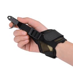 1 peça camo composto arco liberação auxílio polegar gatilho alça de pulso dos homens adulto feminino arco tiro com arco frete grátis - Image 5