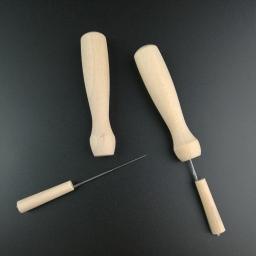 Alça titular agulha de feltragem de madeira ferramenta diy para artesanato criativo poke agulhas de feltro de madeira + metal acessórios de ferramentas de trabalho manual - Image 4