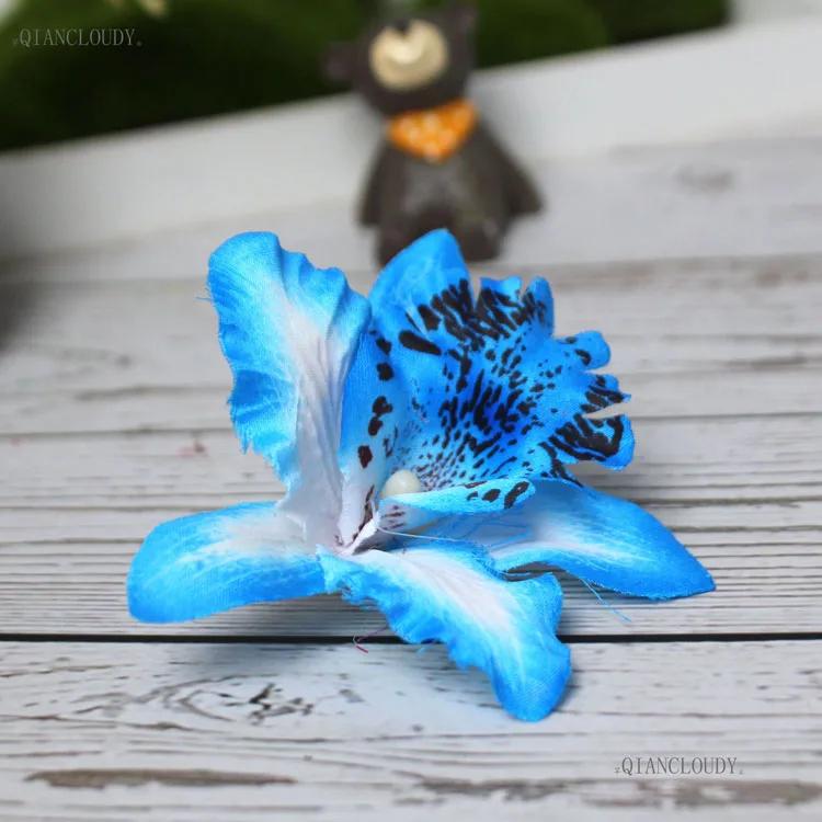 Cabeças de flor de seda para casamento, 30/100 peças artificiais tailandesas orquídeas presente caixa a91 casamento decoração floral - Image 1