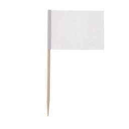 Mini bandeira branca em branco, 50 peças, escolhas para jantar, bolo, palitos de dentes, decoração de cupcake, varas de coquetel e frutas, suprimentos de festa - Image 3
