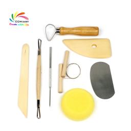 Kit de ferramentas para modelagem de argila e olaria, conjunto de escultura em massa de polímero, ferramentas de modelagem - Image 1