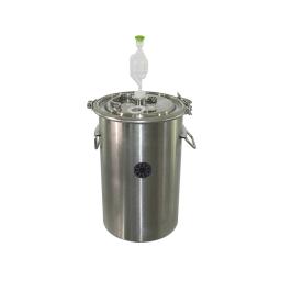 304 Stainless Steel Barrel, Home Brewing fermentação barril, Vinho e cerveja barril, Braçadeira Design, Top Open Container, 20L - Image 1
