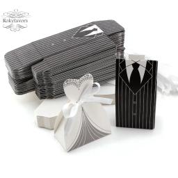 100 pçs caixas de lembrancinhas de casamento da noiva e do noivo festa de noivado caixa de doces decoracao festa lembranças de casamento - Image 2