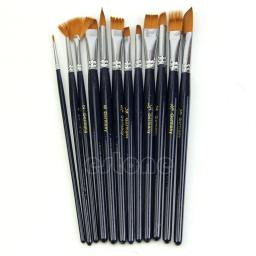 Pincel de pintura a óleo artesanal de arte acrílica com 12 lâminas - Image 2