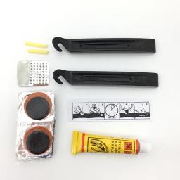Conjunto para reparo de pneus de bicicleta, ferramentas para bicicleta, remendo de borracha, com cola, alavanca para ciclismo, portátil - Image 1