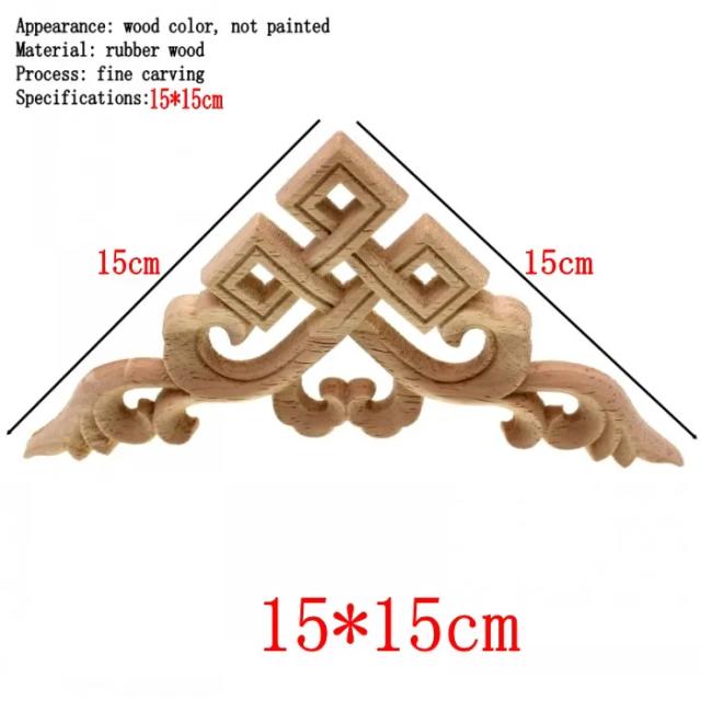 Runbase Chinesa Decorativa de Madeira - Corta-Vento Artesanal Esculpido para Decoração de Casa e Móveis Miniatura